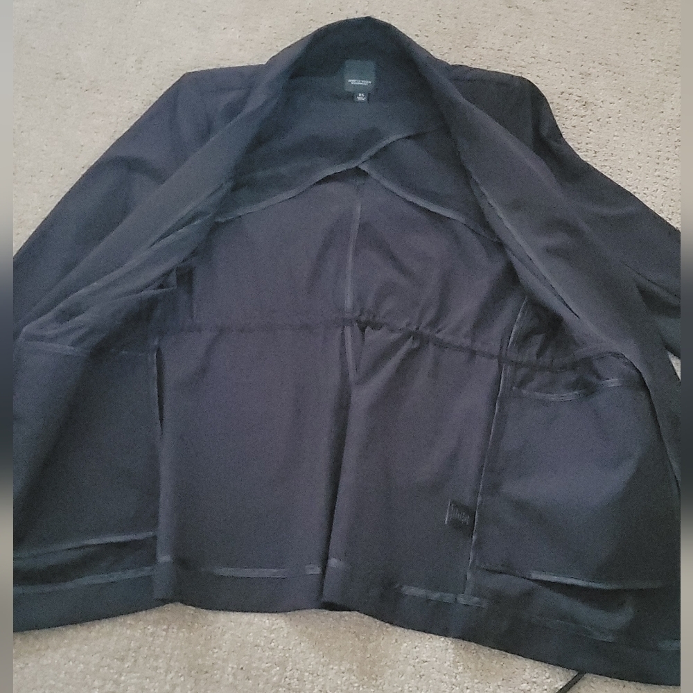 Simply Vera Vera Wang Drawstring Waist Satin Blazer - Picture 7 of 15